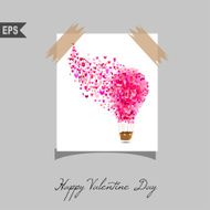 Happy valentines day cards with gift on background N3