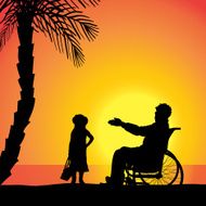 Vector silhouette of family N516