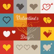 Different abstract heart icons collection N4