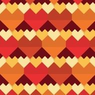 Geometrical abstract hearts seamless pattern -Flat design N2