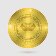 icon heart angel valentines day guarantee of gold metal badges N2