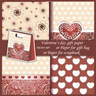 Wallpaper Valentine&#039;s Day gift paper or for scrapbook N5