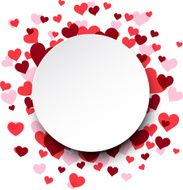 Valentine&#039;s background with pink hearts N3