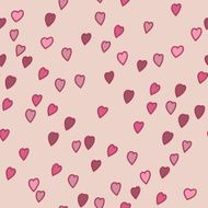 Valentine pattern with hearts