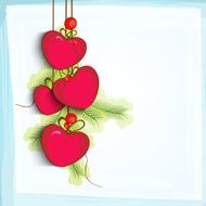 Red hearts for Happy Valentines Day celebration