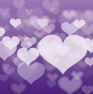 Abstract heart background in vector format