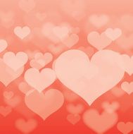 Abstract heart background in vector format N6