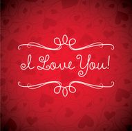 Valentine&#039;s Day card in vector format