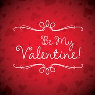 Valentine&#039;s Day card in vector format N2