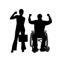 Vector silhouettes of couple N15