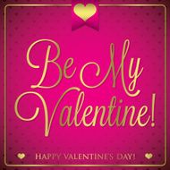Elegant typographic Valentine&#039;s Day card in vector format N6
