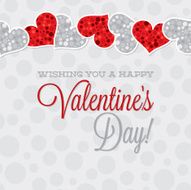 Vintage Typographic Valentine&#039;s Day card in vector format N3