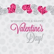 Vintage Typographic Valentine&#039;s Day card in vector format N4