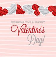Vintage Typographic Valentine&#039;s Day card in vector format N5