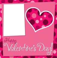 Cut out retro Valentine&#039;s Day card in vector format N4