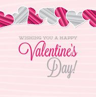 Vintage Typographic Valentine&#039;s Day card in vector format N6