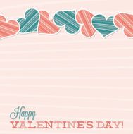 Vintage Typographic Valentine&#039;s Day card in vector format N8
