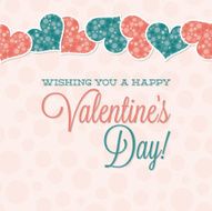 Vintage Typographic Valentine&#039;s Day card in vector format N9