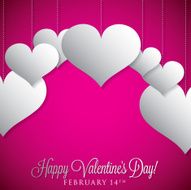Overlay heart card in vector format