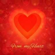 Valentine&#039;s Day and wedding romantic blurred heart background