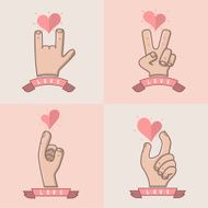 hand for love