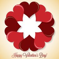 Circle of hearts in vector format N2