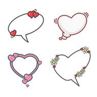 Valentine&#039;s day elements set 01