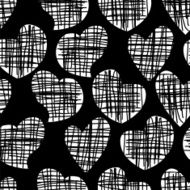Graphic hearts pattern