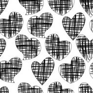 Graphic hearts pattern N2