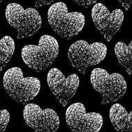 Graphic hearts pattern N3
