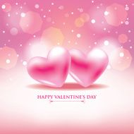 Pink Happy Valentines Day background