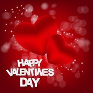 Happy Valentines Day Card Vector Illustration N36