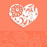Greeting card for Valentine&#039;s day vector