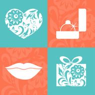 Vector greeting card for Valentine&#039;s day