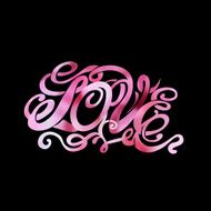Symbol of love and Valentines day lettering N2