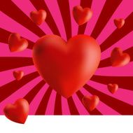 Valentine&#039;s card vector illustration