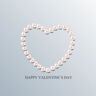 Valentine Day Card with Heart Vector Illustration N2