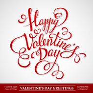 Typography Valentine&#039;s Day Vector illustration