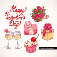 cute set Valentine&#039;s Day - 2