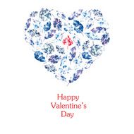 card of hearts for Valentine's Day