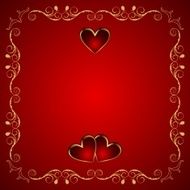 Valentine greeting card with heart N2