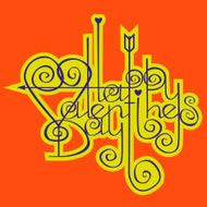 happy valentines day Vector lettering