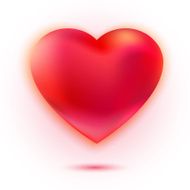 Isolated love symbol with bright colors