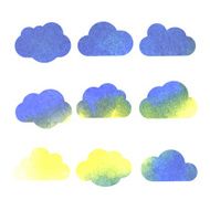 Watercolor sky background N3