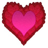 Valentines Glass Hearts
