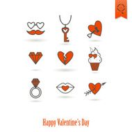 Happy Valentines Day Icons N522