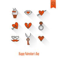 Happy Valentines Day Icons N527