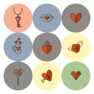 Happy Valentines Day Icons N535