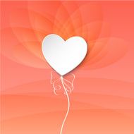 Valentines Day Heart Balloons on pink background