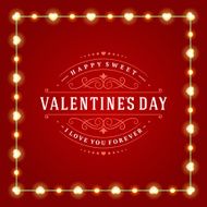Happy Valentine&#039;s Day Glowing Decoration Light Bulbs N3